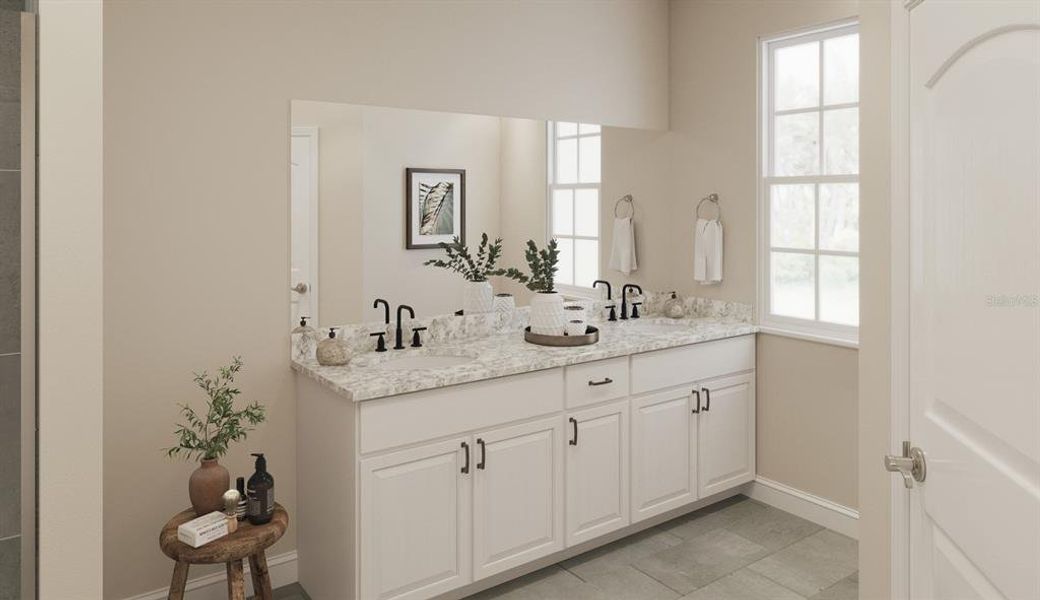 Furnished interior view inside a new home in Celebration - Island Village, Celebration (Image 5).