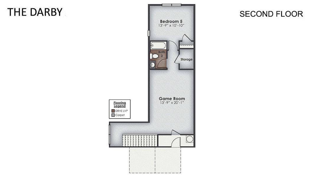 2D floor plan layout of this home in Rolling Hills, Bolivia, NC (Image 4).