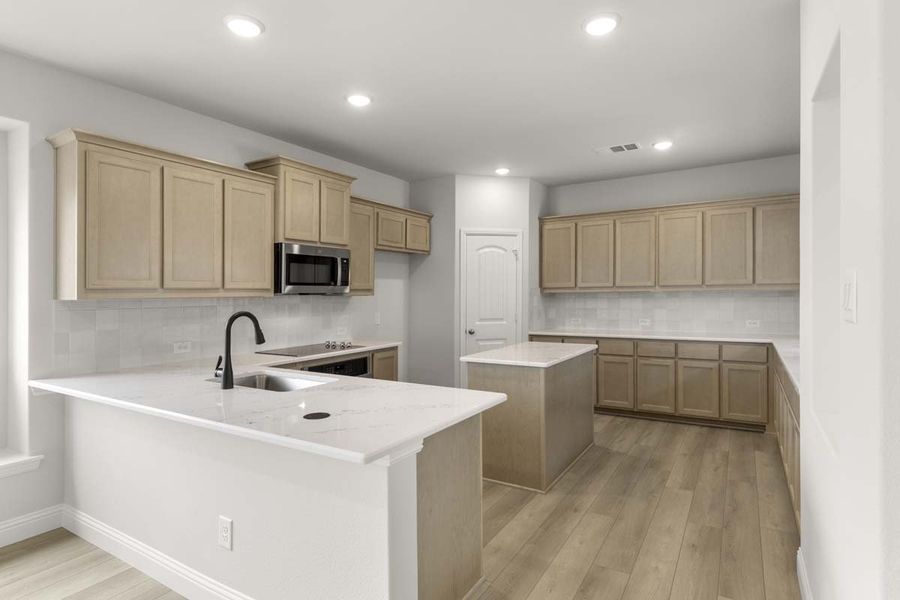 Furnished interior view inside a new home in Keeneland, Aubrey (Image 6).