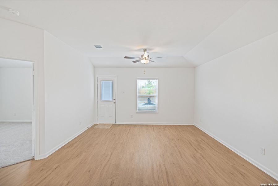 Spacious, unfurnished interior of a new home in Luckey Ranch, San Antonio (Image 26). Spacious, unfurnished interior of a new home in Luckey Ranch, San Antonio (Image 26).