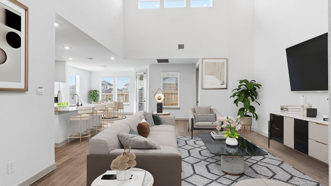 Furnished interior view inside a new home in Westland Ranch 50' Homesites, League City (Image 6).