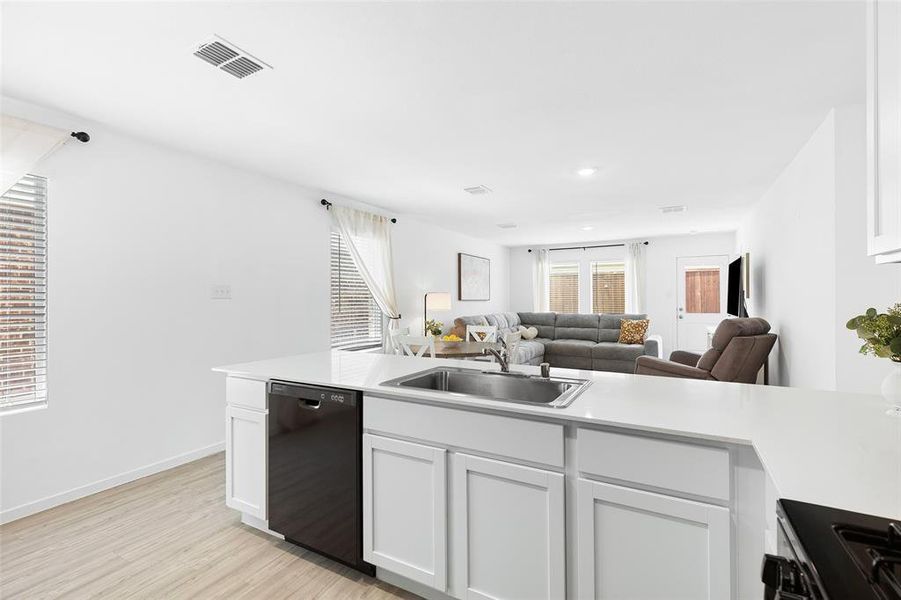 Furnished interior view inside a new home in Mobberly Farms, Pilot Point (Image 9).