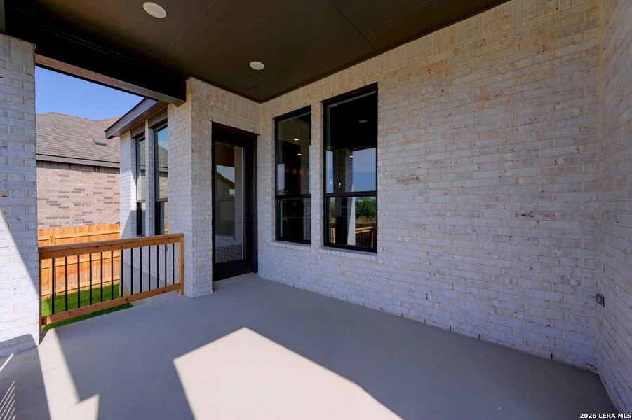 Exterior details and patio area of a home in VIDA, San Antonio (Image 3).