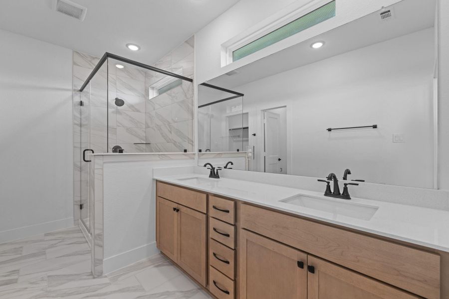 Furnished interior view inside a new home in Sienna, Missouri City (Image 7). Furnished interior view inside a new home in Sienna, Missouri City (Image 7).