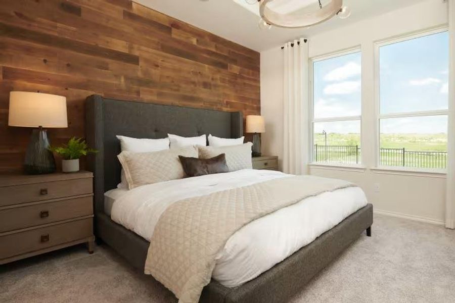 Photo of Pulte model home with same floor plan, not of actual home listed.