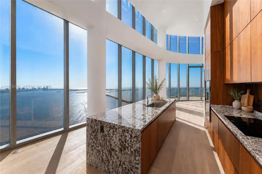 Kitchen. UNA Residences Brickell. One or more photos have been virtually staged. Kitchen. UNA Residences Brickell. One or more photos have been virtually staged.