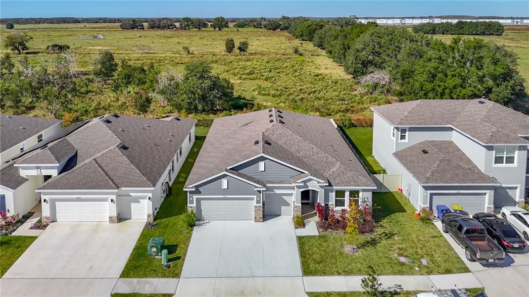 Front exterior of a new home in Mirada, San Antonio, FL, highlighting curb appeal (Image 1).