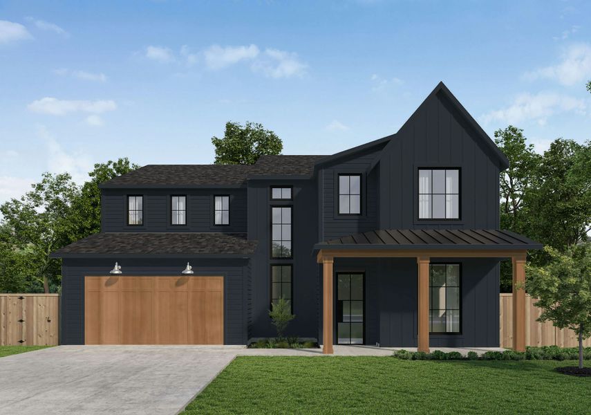 Front exterior of a new home in , Dallas, TX, highlighting curb appeal (Image 1). Front exterior of a new home in , Dallas, TX, highlighting curb appeal (Image 1).