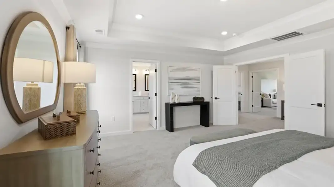 Furnished interior view inside a new home in Spring Ridge Reserve, Anderson (Image 34). Furnished interior view inside a new home in Spring Ridge Reserve, Anderson (Image 34).