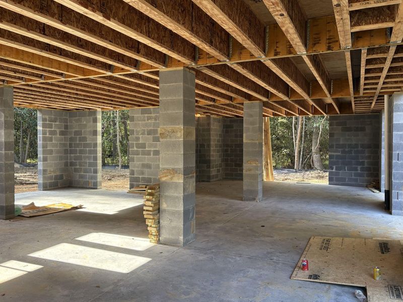 In-progress construction of a new home in The Preserve at Pennys Creek, Johns Island, SC (Image 6).