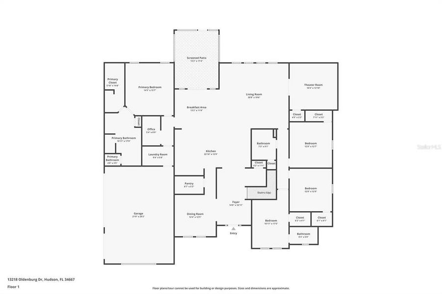 2D floor plan layout of this home in Bella Terra, Hudson, FL (Image 3). 2D floor plan layout of this home in Bella Terra, Hudson, FL (Image 3).