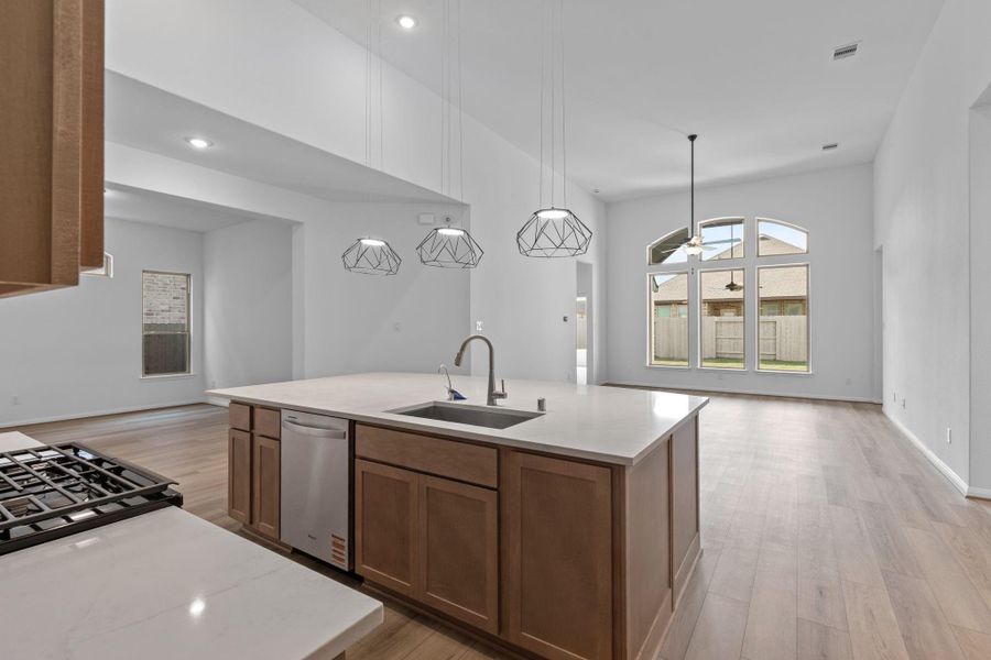 Furnished interior view inside a new home in Pomona, Manvel (Image 8).