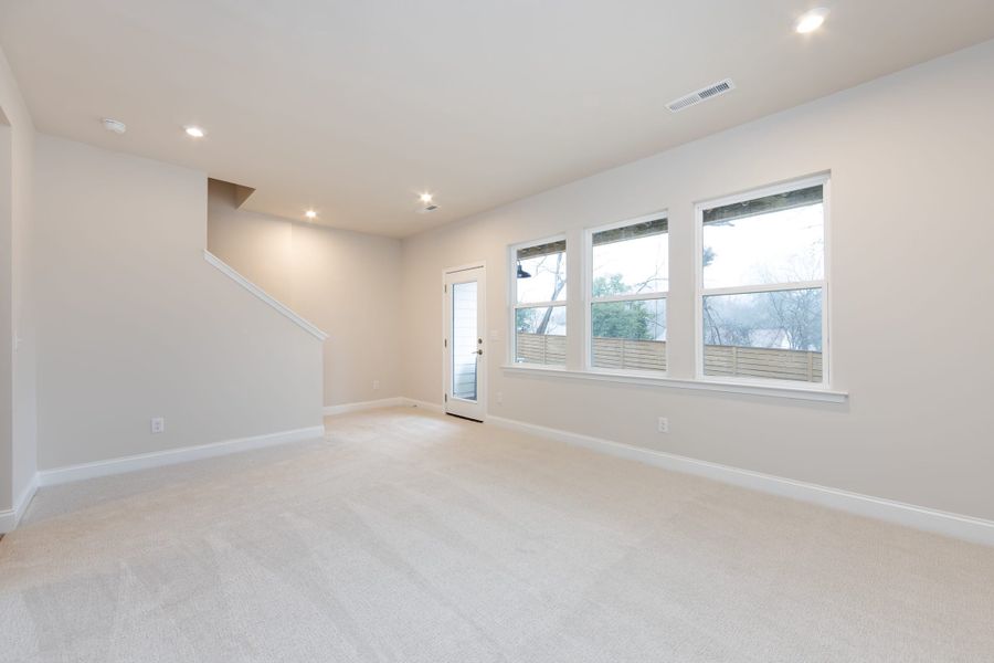 Spacious, unfurnished interior of a new home in Archer Row, Charlotte (Image 23). Spacious, unfurnished interior of a new home in Archer Row, Charlotte (Image 23).