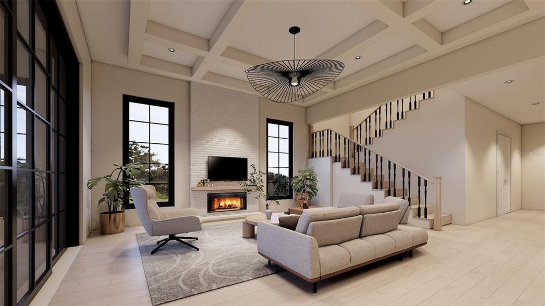 Furnished interior view inside a new home in , Sarasota (Image 6).