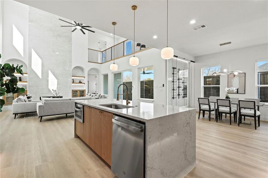 Furnished interior view inside a new home in , Dallas (Image 22).