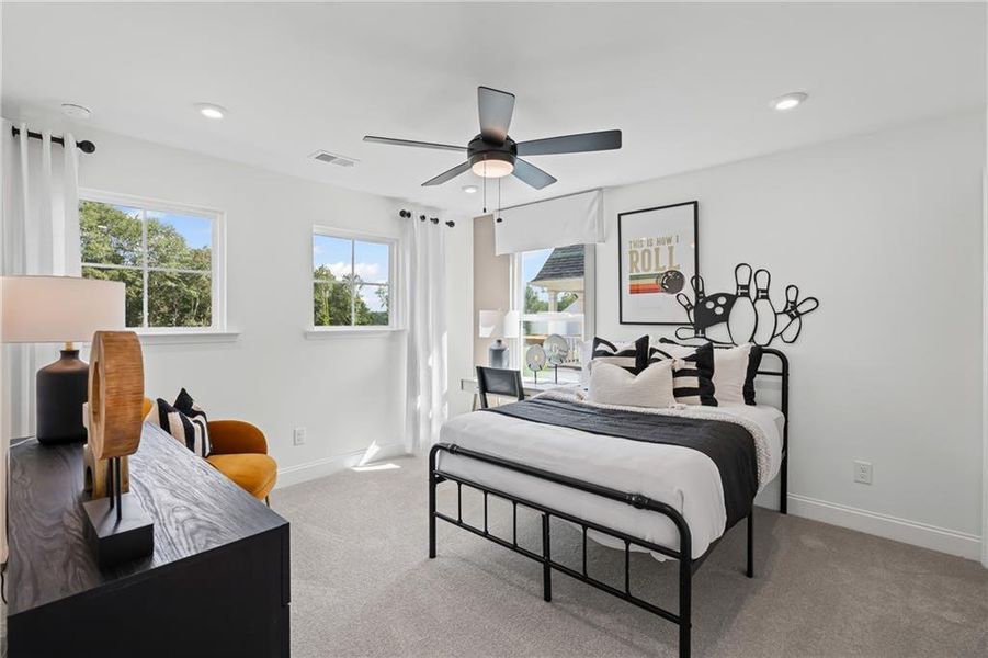 Furnished interior view inside a new home in Traditions of Braselton, Jefferson (Image 14).