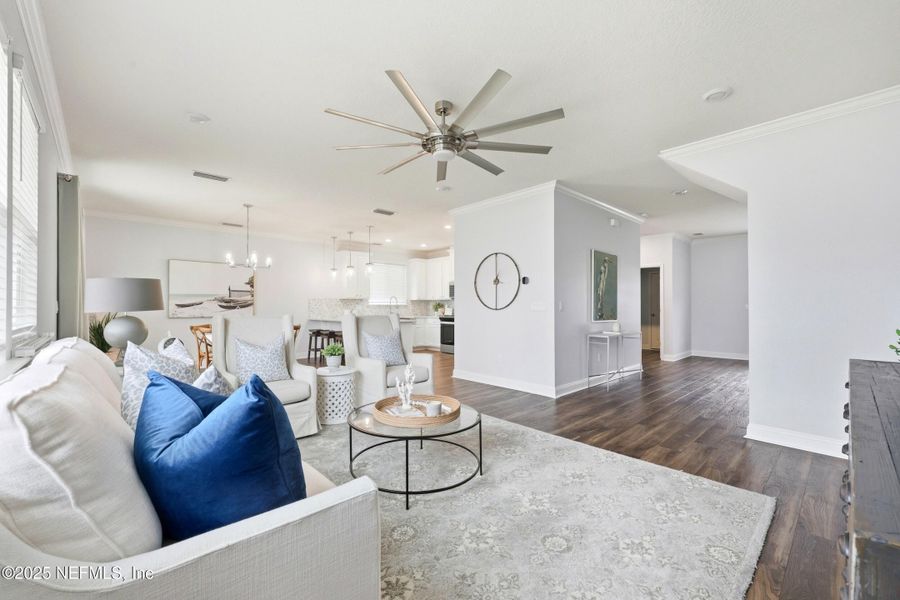 Furnished interior view inside a new home in , St. Augustine (Image 10).