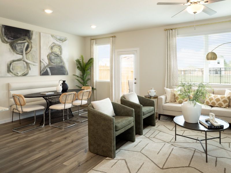 Furnished interior view inside a new home in Parkway Commons - City Series, Missouri City (Image 12).