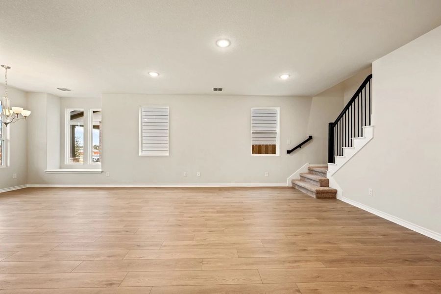 Spacious, unfurnished interior of a new home in The Cottages at Lariat, Liberty Hill (Image 37).