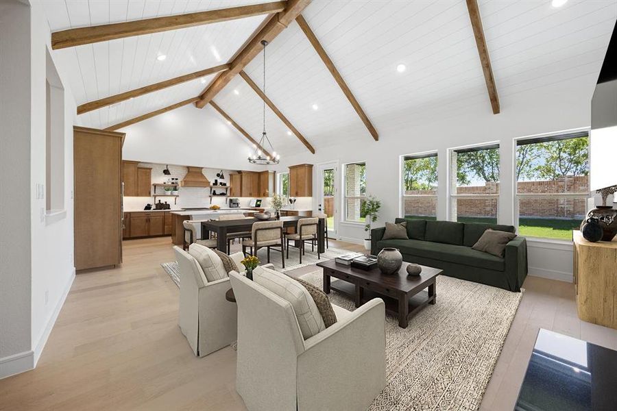 Furnished interior view inside a new home in Lincoln Pointe, Van Alstyne (Image 14). Furnished interior view inside a new home in Lincoln Pointe, Van Alstyne (Image 14).