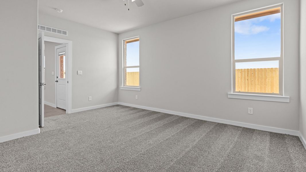 Representative unfurnished interior of a home built from the THE HOBBS by D.R. Horton in Northwest Passage, Midland (Image 14). Representative unfurnished interior of a home built from the THE HOBBS by D.R. Horton in Northwest Passage, Midland (Image 14).