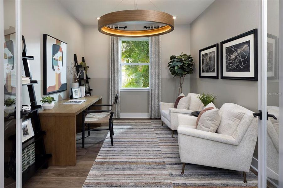 Furnished interior view inside a new home in Wellen Park, Venice (Image 7).