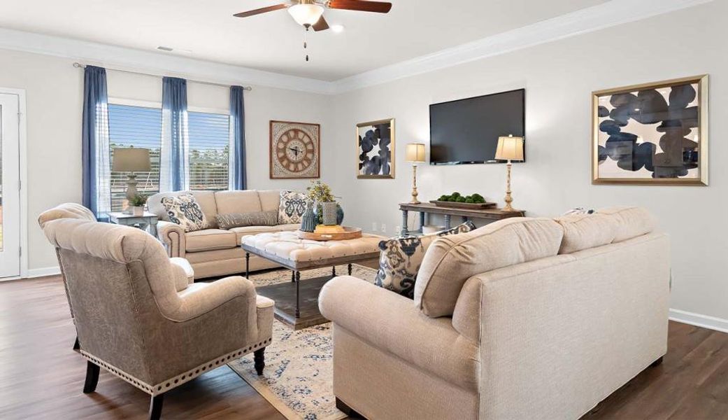 Furnished interior view inside a new home in Sanders Park, Austell (Image 11).