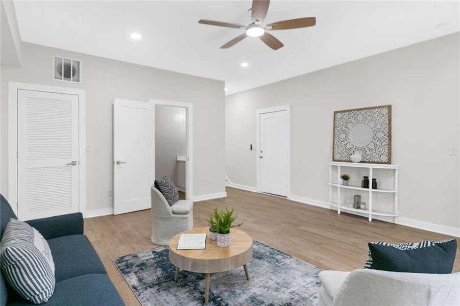 Furnished interior view inside a new home in , Atlanta (Image 7).