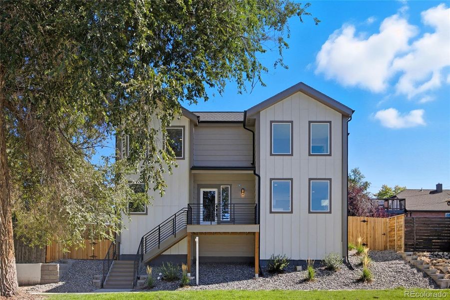 Exterior details and patio area of a home in , Denver (Image 34).