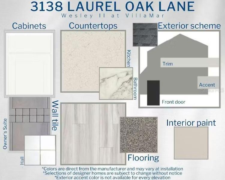 Sample of building materials used in homes in VillaMar, Winter Haven (Image 4).