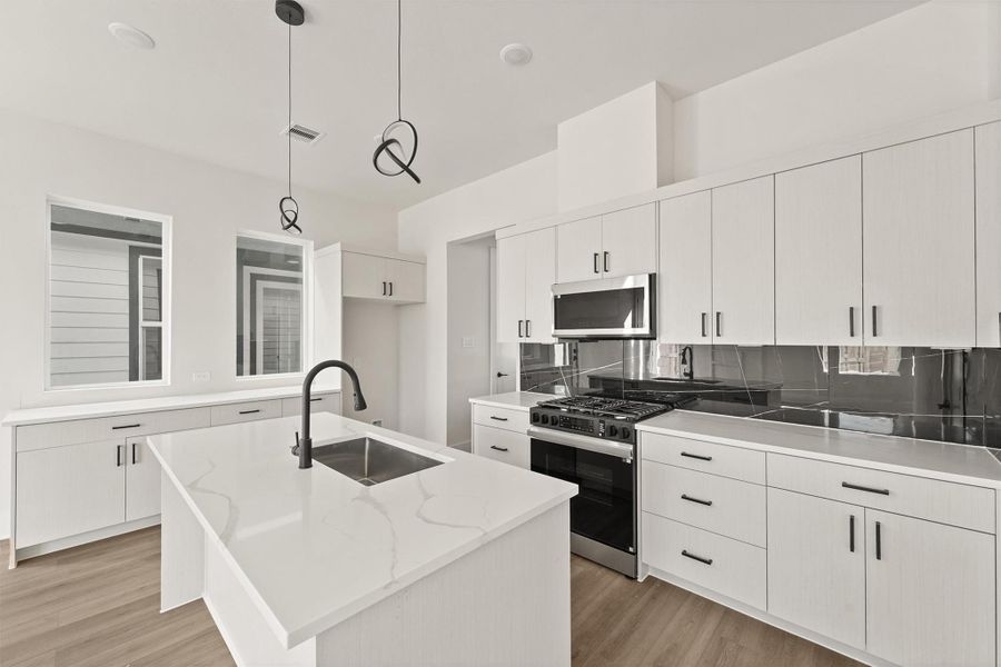 Furnished interior view inside a new home in Jesselton Square at Creekmont, Houston (Image 4).