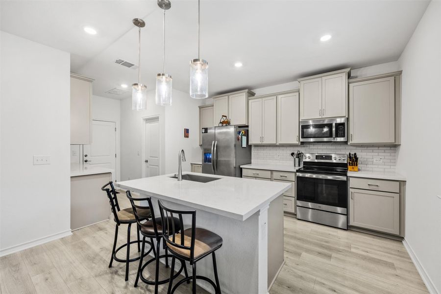 Furnished interior view inside a new home in Stonewall Ranch 50s, Liberty Hill (Image 14).