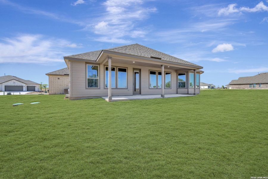 Exterior details and patio area of a home in Preserve at Annabelle Ranch, San Antonio (Image 26).
