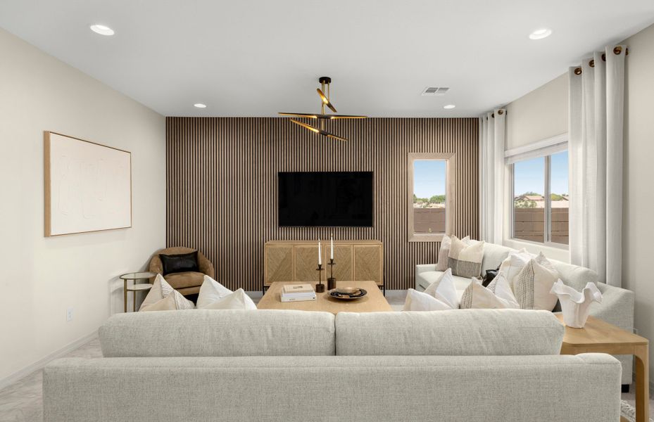 Representative furnished interior of a home built from the Sunbird by Pulte Homes in Alamar, Tolleson (Image 15). Representative furnished interior of a home built from the Sunbird by Pulte Homes in Alamar, Tolleson (Image 15).
