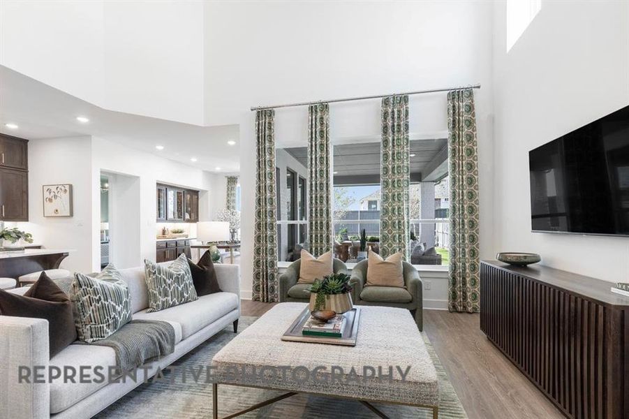 Furnished interior view inside a new home in Tavolo Park, Fort Worth (Image 27).