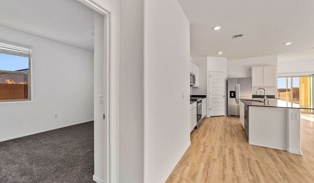 Furnished interior view inside a new home in Entrada Del Toro at Rancho Sahuarita, Sahuarita (Image 9).