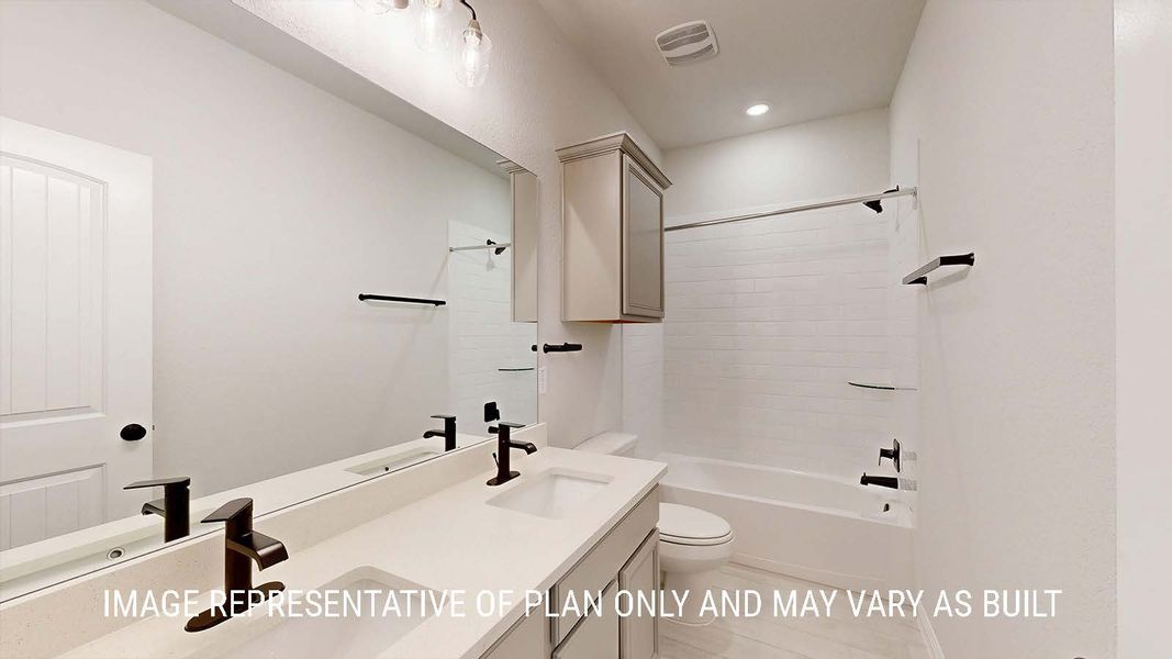 Furnished interior view inside a new home in Sterling Meadows, Salado (Image 9).