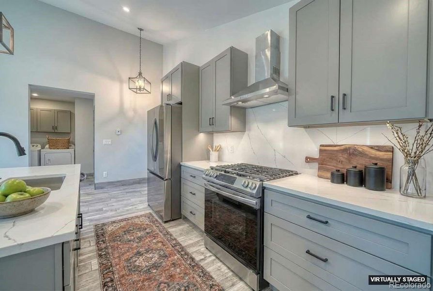 Kitchen virtually staged