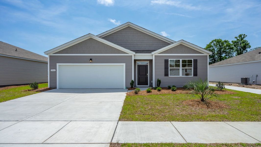 Representative exterior photo of a completed home built from the CALI by D.R. Horton in Lochaven, Conway, SC (Image 20).