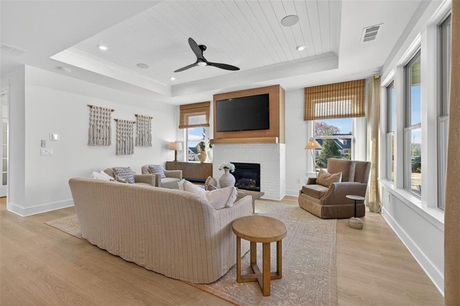 Furnished interior view inside a new home in Del Webb Chateau Elan, Hoschton (Image 10).