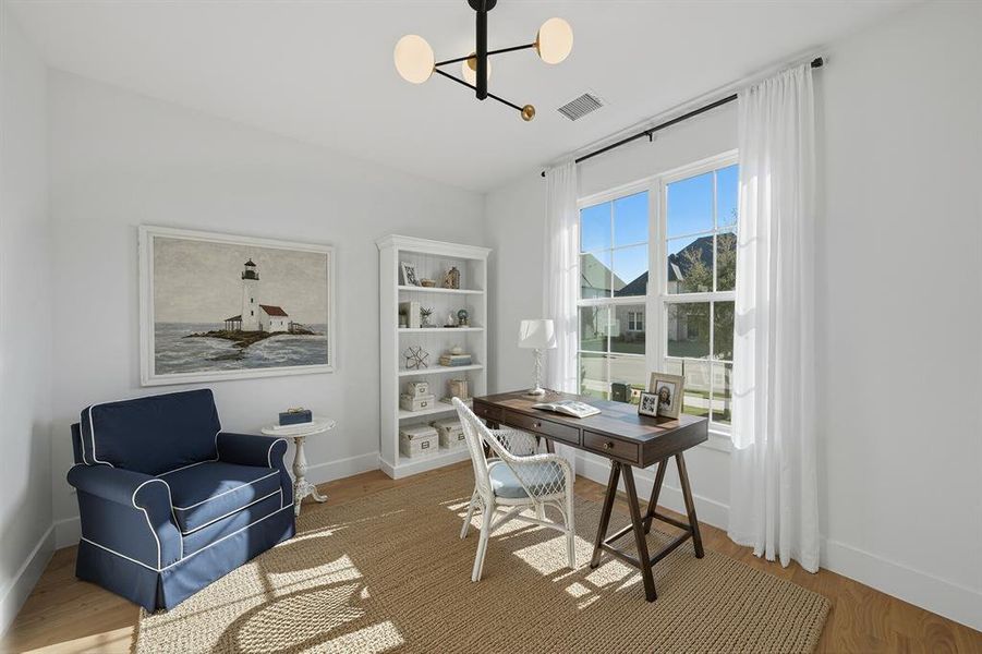 Furnished interior view inside a new home in Brookhollow West, Prosper (Image 12).