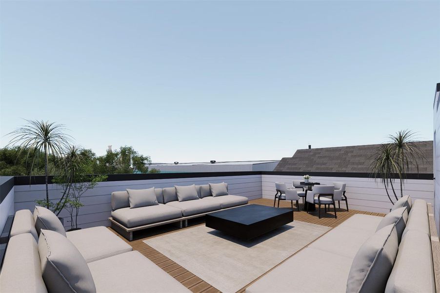 These units will have a rooftop deck with unobstructed views of the park.