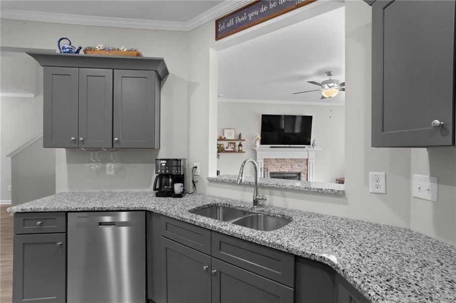 Furnished interior view inside a new home in , Cartersville (Image 9).