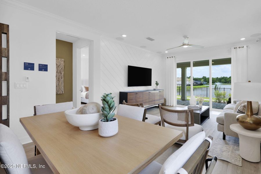 Furnished interior view inside a new home in , Yulee (Image 15).