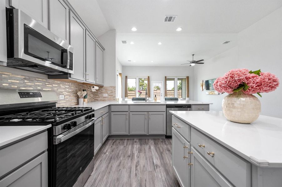 Furnished interior view inside a new home in , Beasley (Image 8).