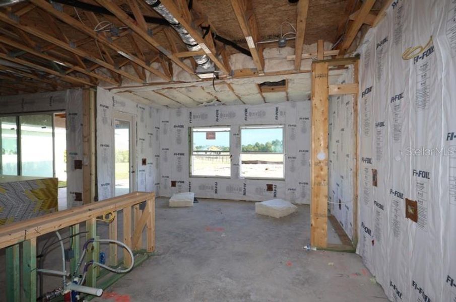 In-progress construction of a new home in North River Ranch – Garden Series, Parrish, FL (Image 10). In-progress construction of a new home in North River Ranch – Garden Series, Parrish, FL (Image 10).