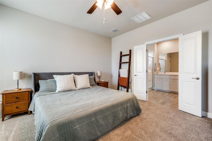 Furnished interior view inside a new home in , Krum (Image 22).