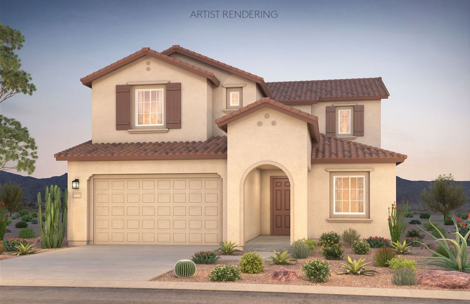 Representative exterior photo of a completed home built from the Prato by Pulte Homes in Legado West, Gilbert, AZ (Image 21). Representative exterior photo of a completed home built from the Prato by Pulte Homes in Legado West, Gilbert, AZ (Image 21).