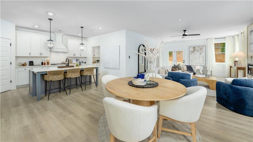 Furnished interior view inside a new home in The Village at Sandy Plains, Marietta (Image 5).