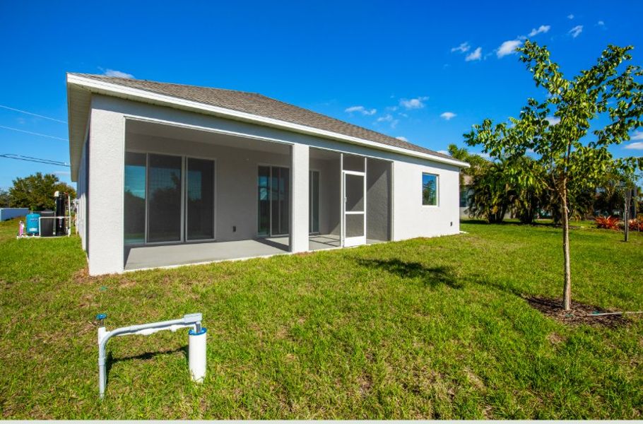Exterior details and patio area of a home in Cape Coral, Cape Coral (Image 4).